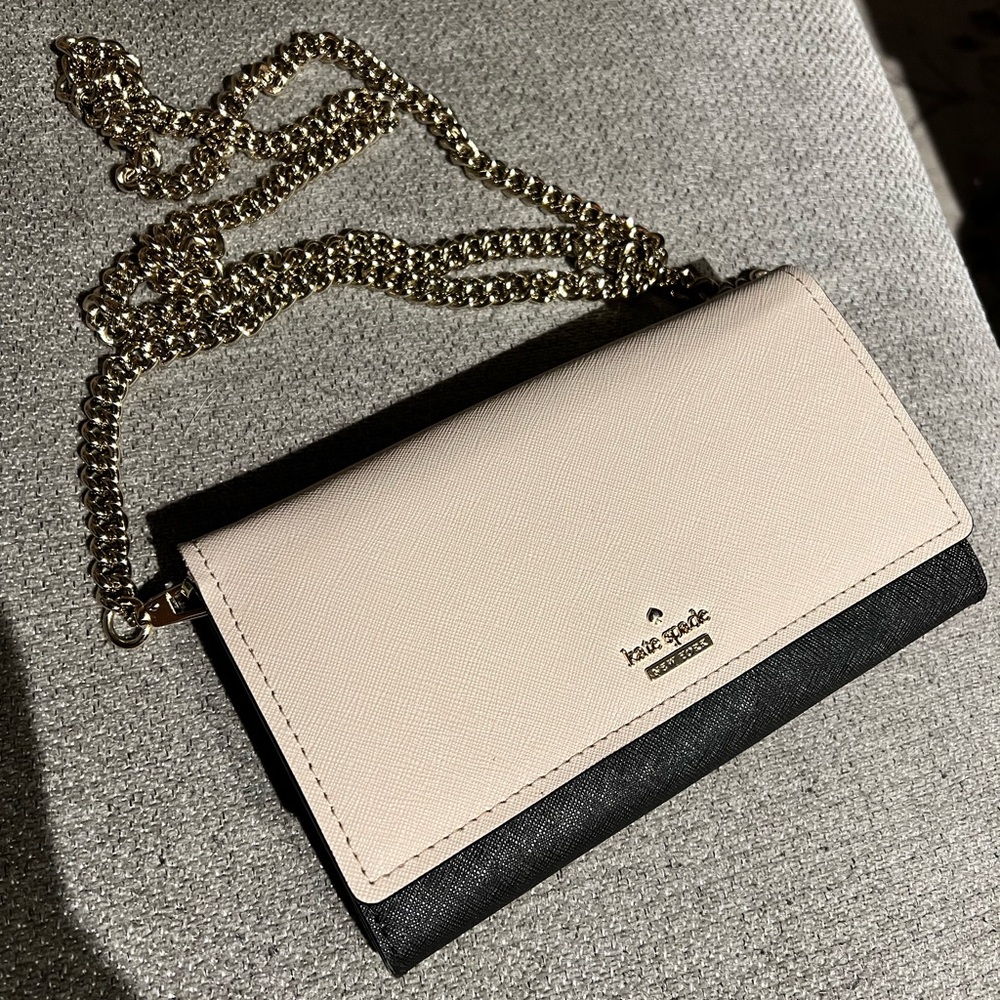 Kate Spade Elegant Black and Cream Crossbody